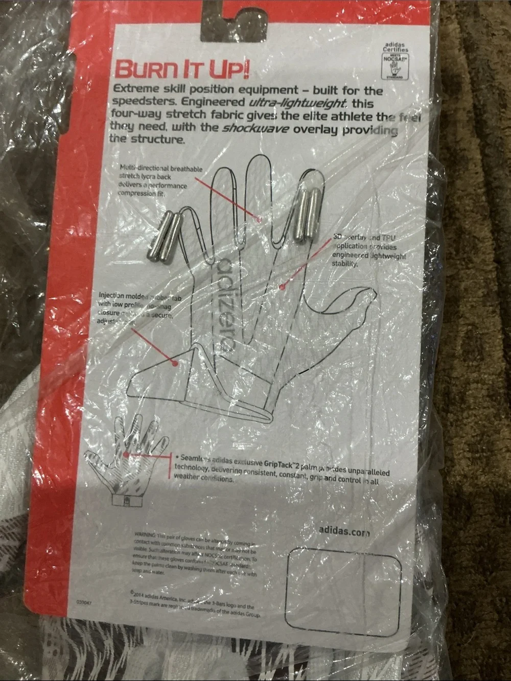 Adidas Football Gloves 3xl